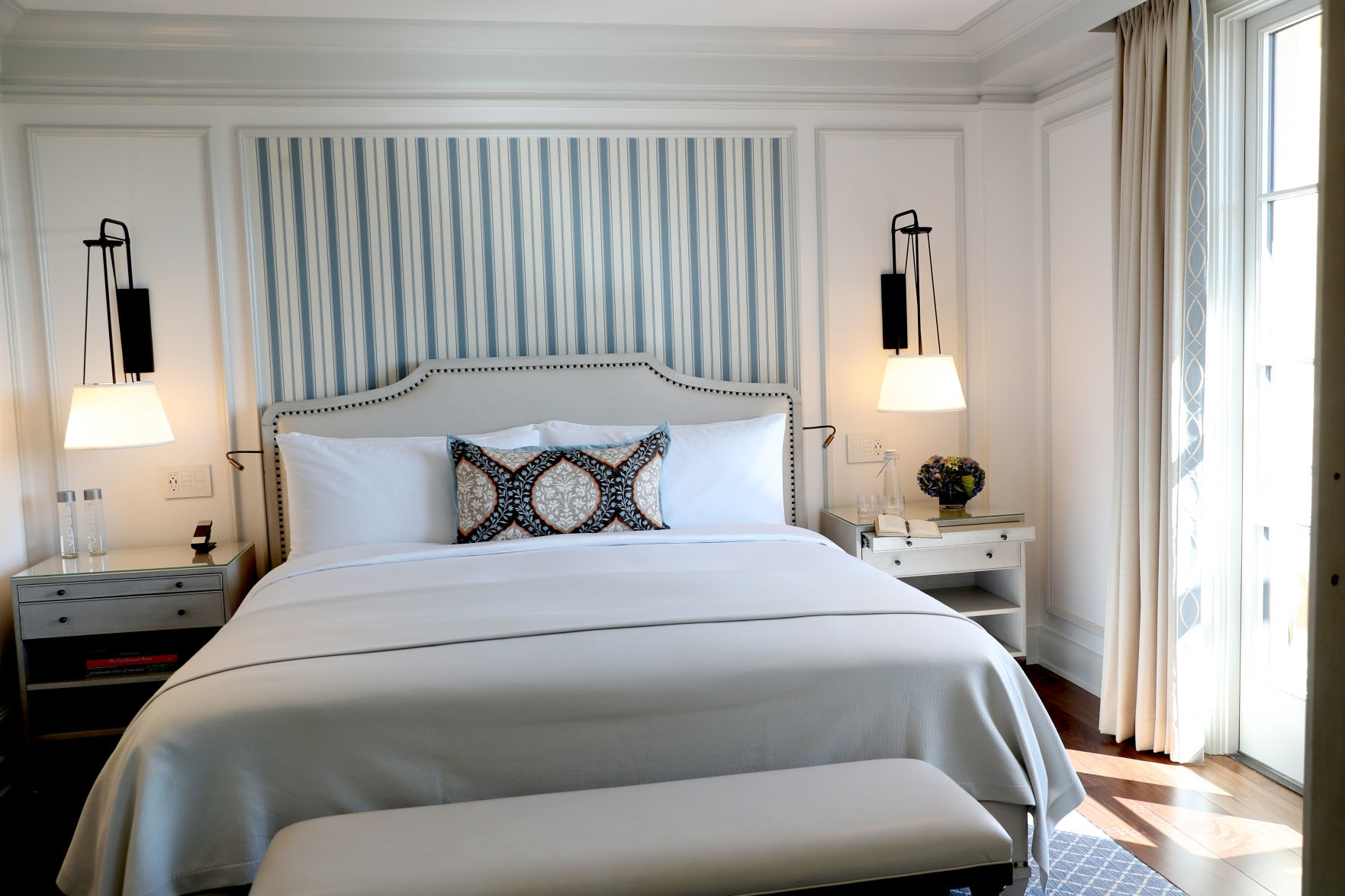 Keswick Hall model room bed